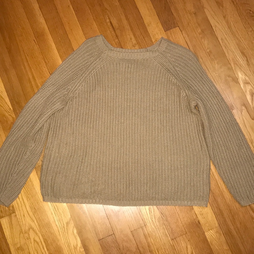 Forever 21 Light Brown Crochet Sweater